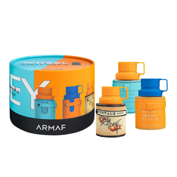 Armaf Wheel of Odyssey Mandarin Sky Collection Giftset 3 × 30 ml EDP – Mandarin Sky, Elixir & Vintage | 90 ml Duftset
