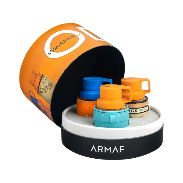 Armaf Wheel of Odyssey Mandarin Sky Collection Giftset 3 × 30 ml EDP – Mandarin Sky, Elixir & Vintage | 90 ml Duftset