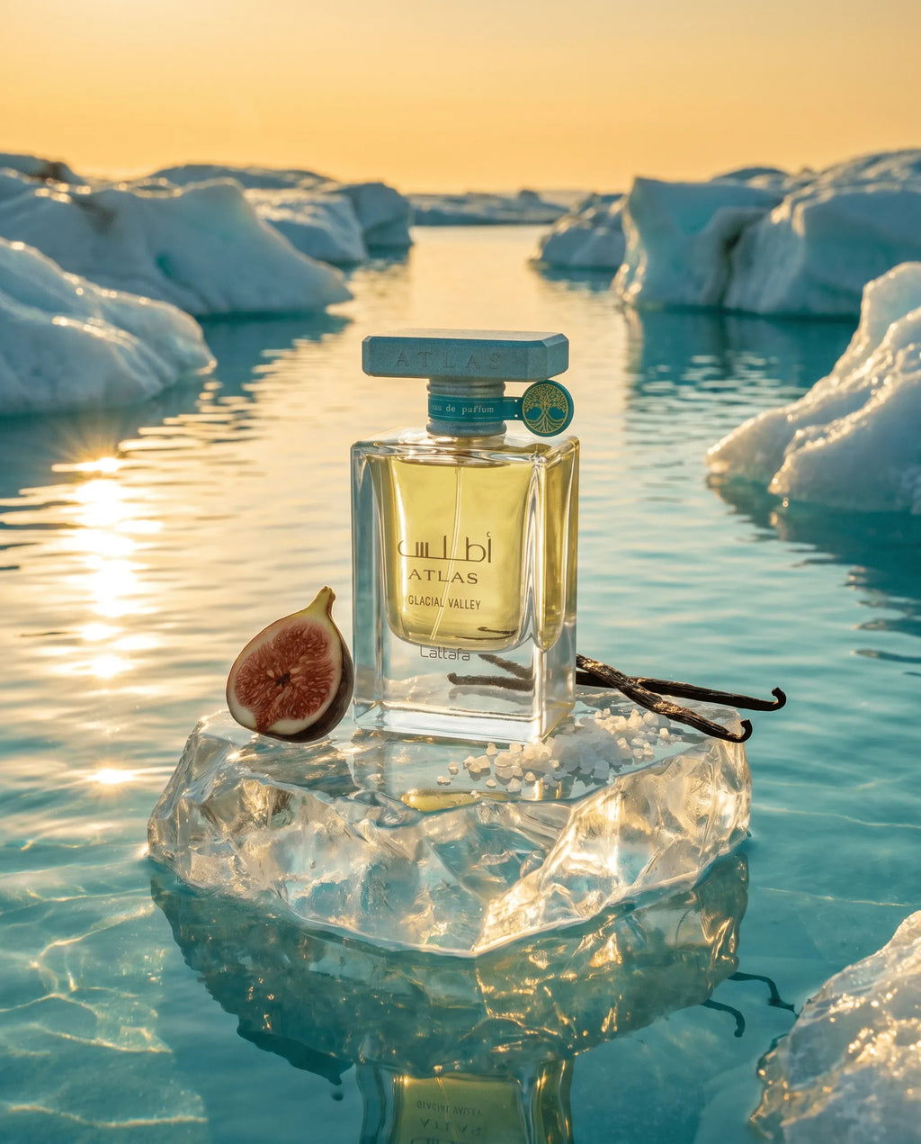 Lattafa Atlas Glacial Valley Eau de Parfum – Aquatisch-Fruchtiger Unisex Duft | Ananas, Minze & Meersalz