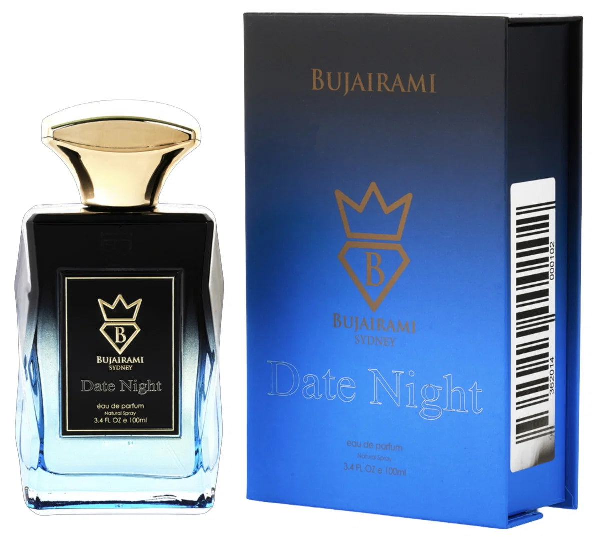 Bujairami Date Night Eau de Parfum 100 ml – Fruchtig-Würziger Duft | Apfel, Lavendel, Sandelholz & Vanille