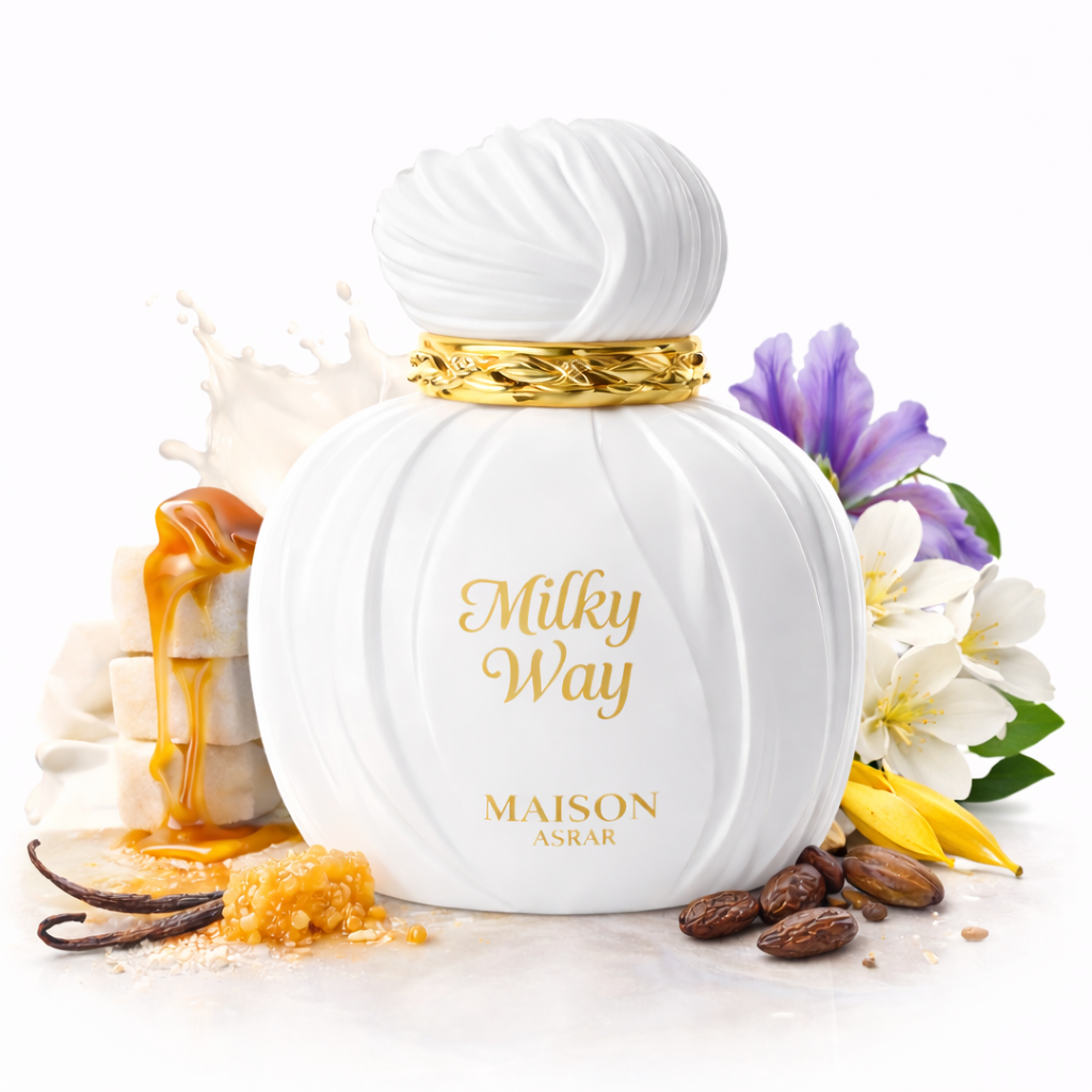 Maison Asrar Milky Way Eau de Parfum 100 ml – Süß-Cremiger Gourmand Duft | Unisex