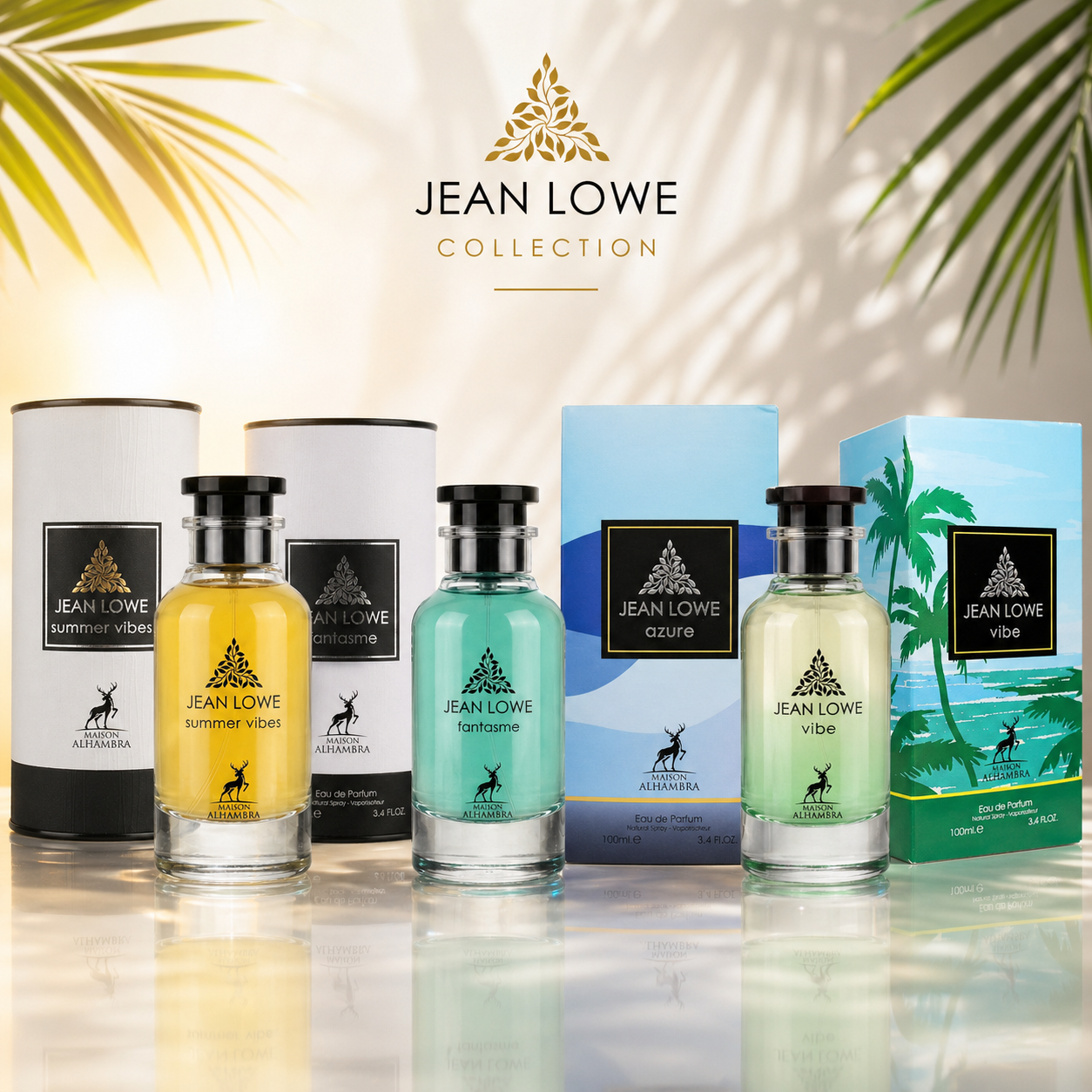 Maison Alhambra Jean Lowe Collection Eau de Parfum 100 ml – Frisch-Zitrische Unisex Duftreihe | Sommerlich & Elegant