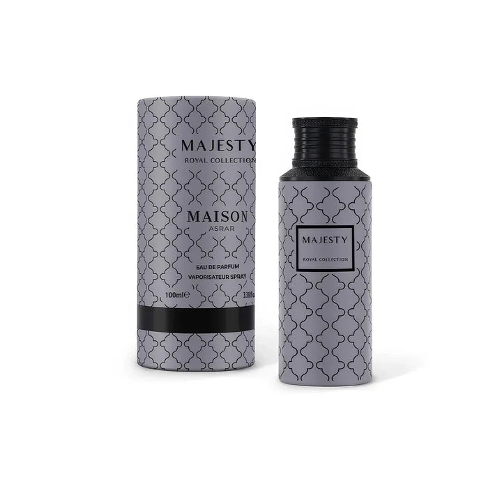 Maison Asrar Majesty Eau de Parfum – Zitrisch-Aromatischer Unisex Duft | Elegant & Modern