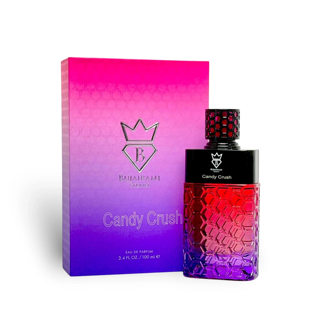 Bujairami Candy Crush 100 ml Extrait de Parfum – Süßer Gourmand Unisex Duft | Marshmallow, Karamell & Zucker