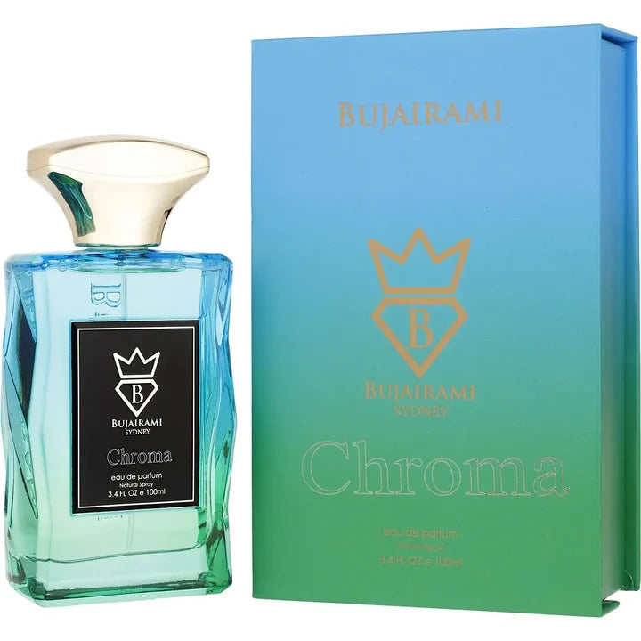 Bujairami Chroma Eau de Parfum 100 ml – Frisch-Würziger Duft | Apfel, Ingwer, Wacholder & Amberholz