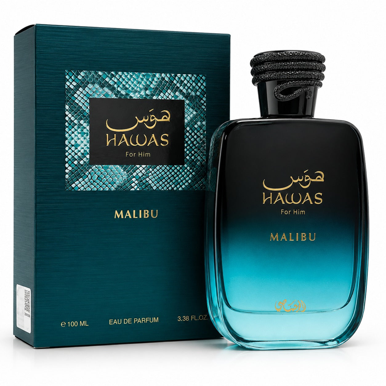 Rasasi Hawas Malibu Eau de Parfum 100 ml – Fruchtig-Aromatischer Unisex Duft | Frisch & Sommerlich
