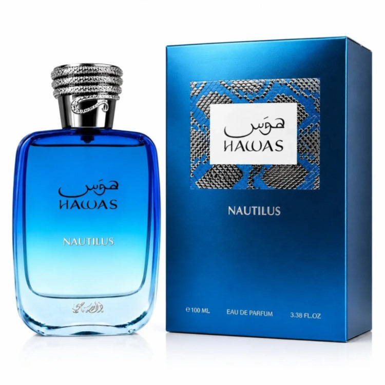 Rasasi Hawas Nautilus Eau de Parfum – Frisch-Aquatischer Duft | Maritim, Modern & Dynamisch