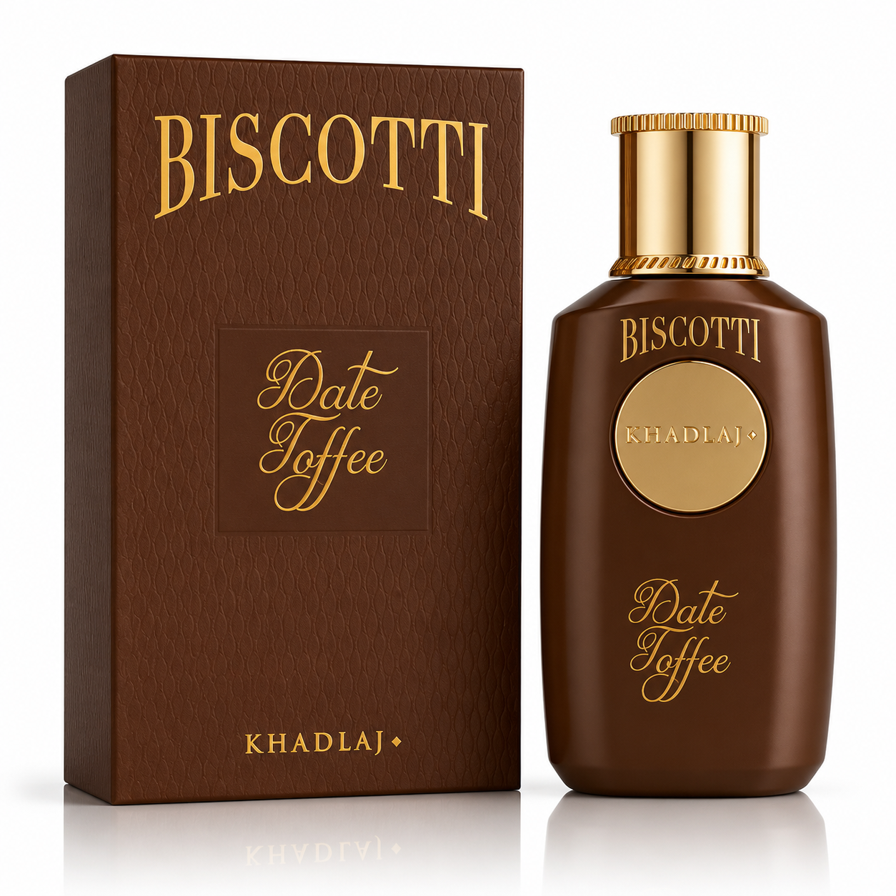 Khadlaj Biscotti Date Toffee Eau de Parfum 100 ml – Orientalischer Gourmand Vanille Duft | Süß & Elegant