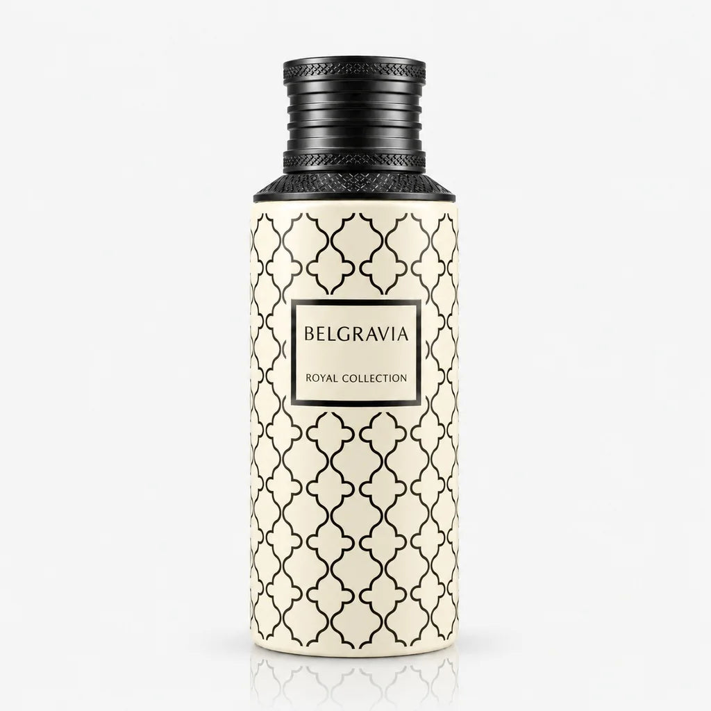 Maison Asrar Belgravia Eau de Parfum 100 ml – Süß-Zitrischer Unisex Duft | Bergamotte, Karamell, Vetiver & Moschus