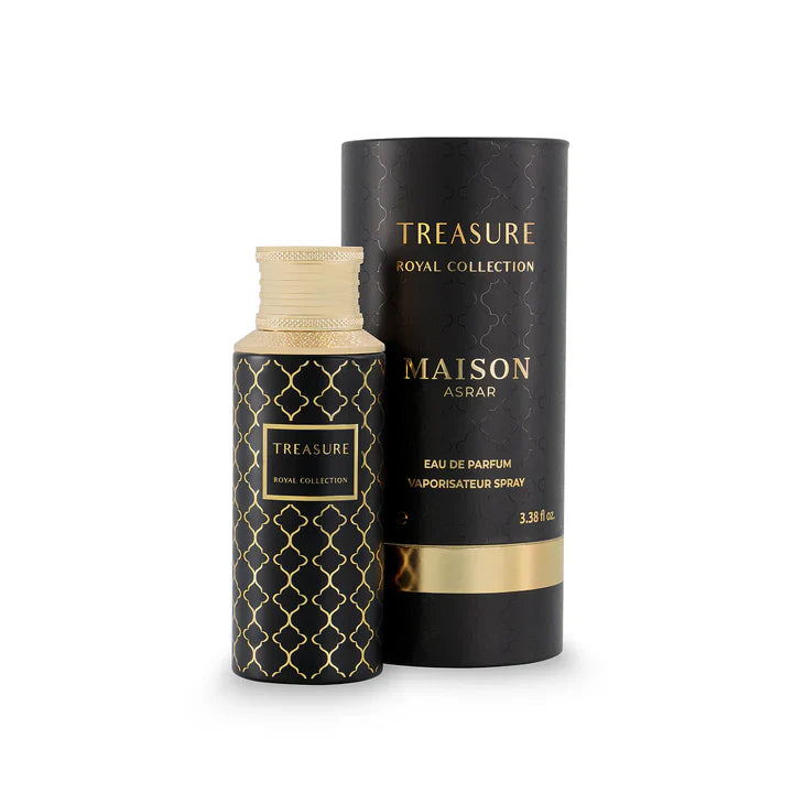 Maison Asrar Treasure Royal Collection Eau de Parfum 100 ml – Aquatisch-Blumiger Unisex Duft | Modern & Elegant