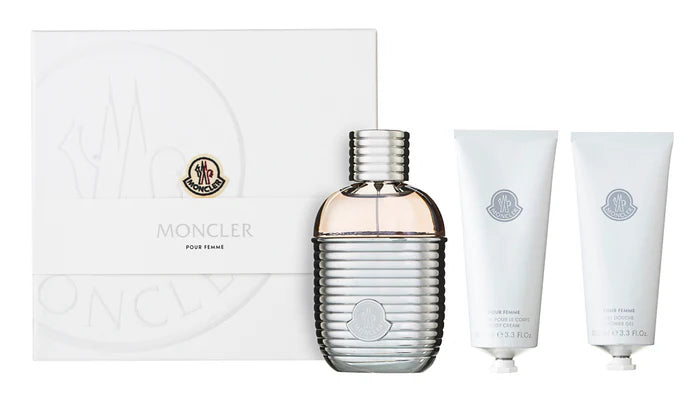 Moncler Pour Femme Geschenkset Eau de Parfum 100 ml | Gel Douche 100 ml | Creme Pour Le Corps 100 ml