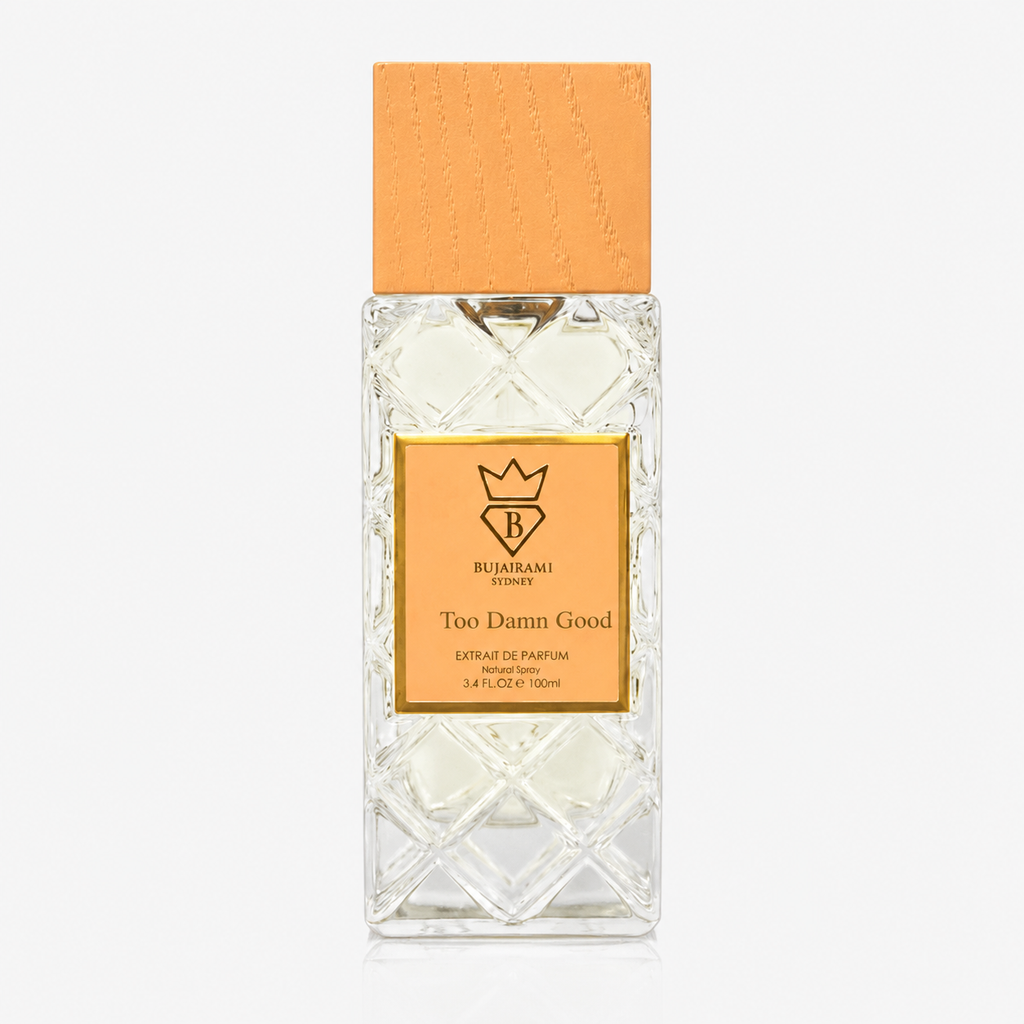 Bujairami Too Damn Good Extrait de Parfum 100 ml – Fruchtig-Gourmandiger Unisex Duft | Cassis, Praliné & Schwarzer Amber
